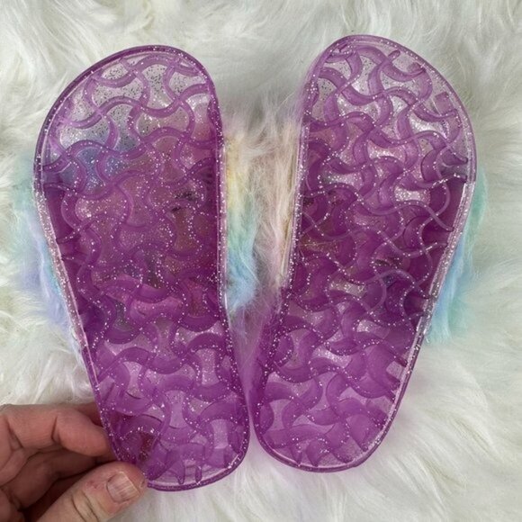 Tucker + Tate Hera Faux Fur Sandals in Purple Rainbow - Picture 6 of 6